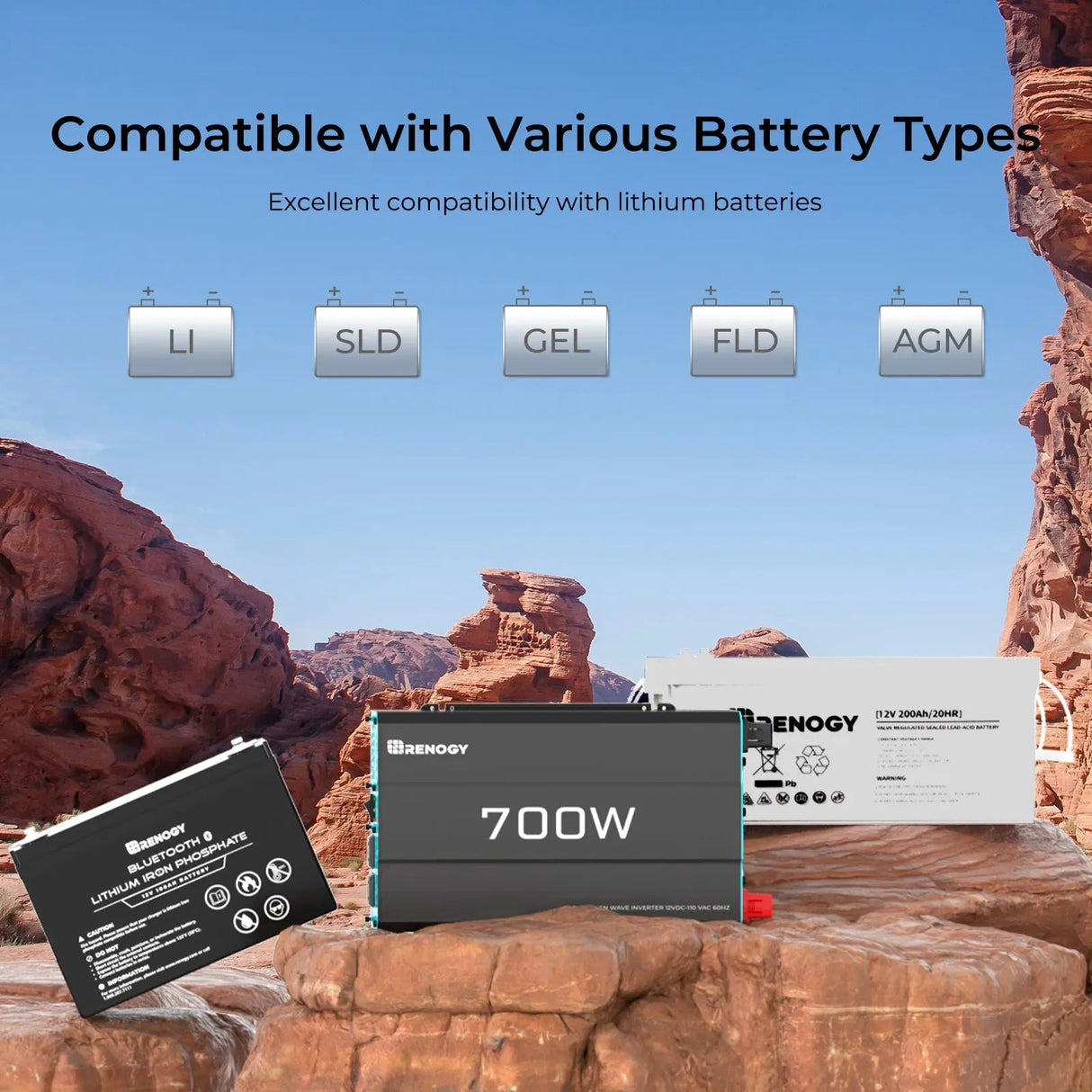 700W 12V Pure Sine Wave Inverter