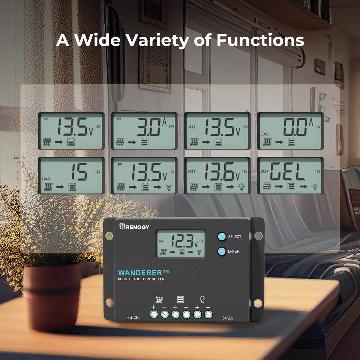 Wanderer 10A PWM Charge Controller