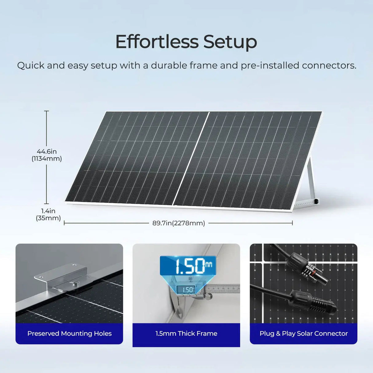 590W N-Type Bifacial Solar Panel(2-Pack)