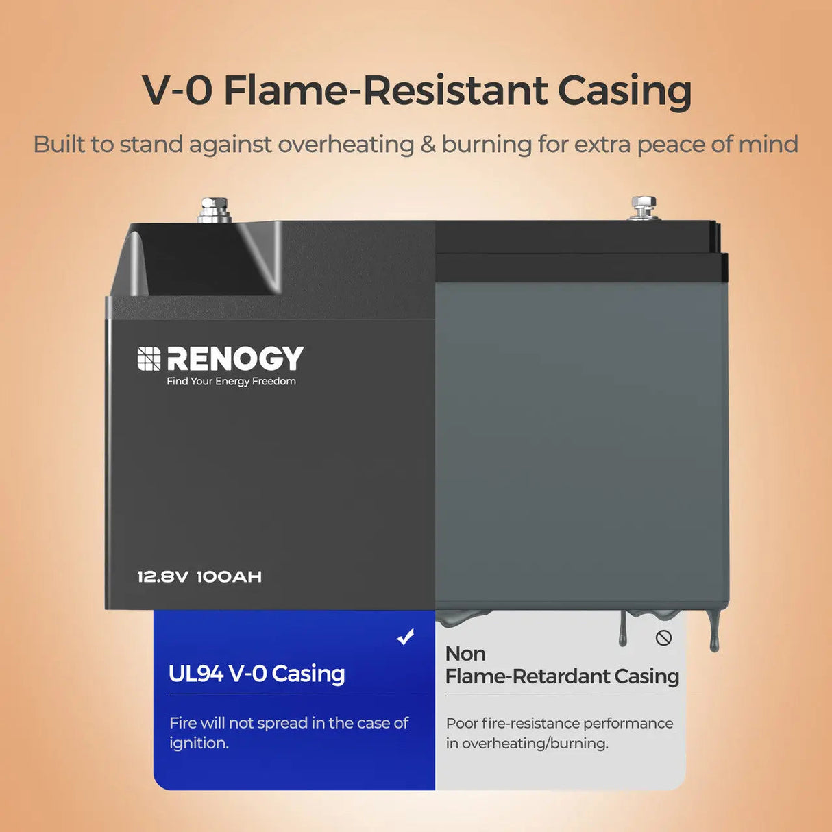 12V 100Ah Smart Lithium Iron Phosphate Battery w/Bluetooth & Self-heating Function | Pro Series