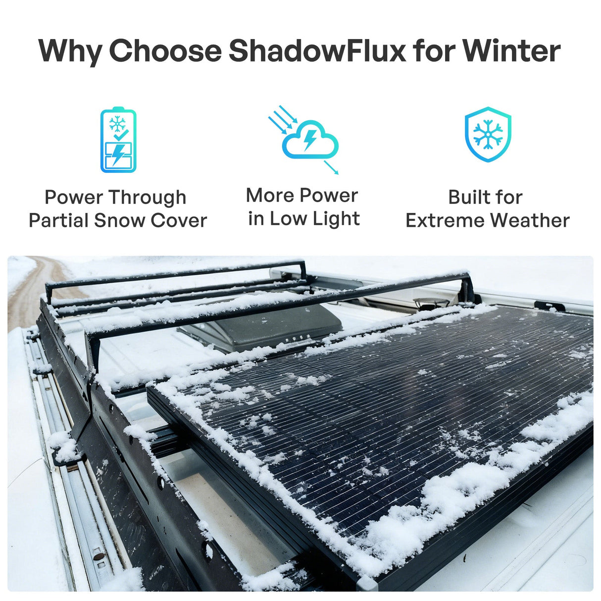 ShadowFlux 120/200W N-Type Anti-Shading Solar Panel