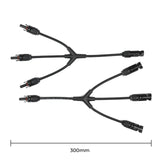 Solar Connectors M Branch Parallel Adapter Cable MMMF+FFFM Pair