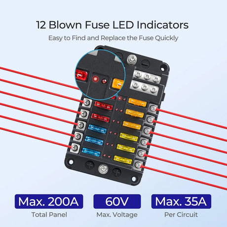 12 Way Fuse Box