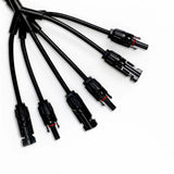 Solar Connectors M Branch Parallel Adapter Cable MMMF+FFFM Pair