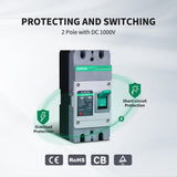 160A 2P DC Molded Case Circuit Breaker