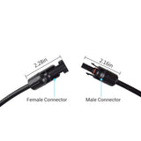 Solar Panel Extension Cable with Male to Female Solar Connectors (Single)