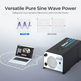 Open Box 3000W 12V Pure Sine Wave Inverter Charger w/ LCD Display