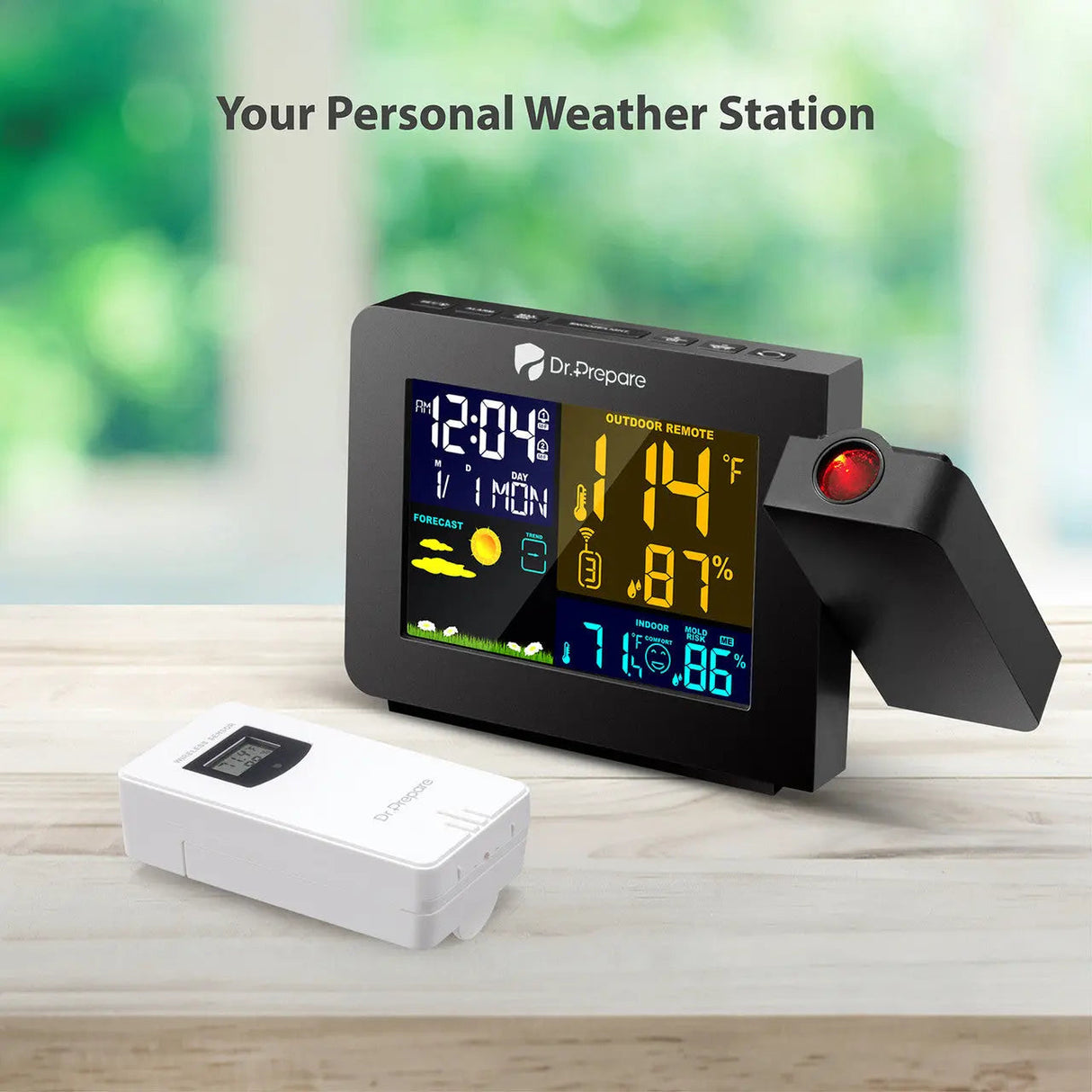 Dr. Prepare Projection Alarm Clock 002 DPWS-OUT-002-US