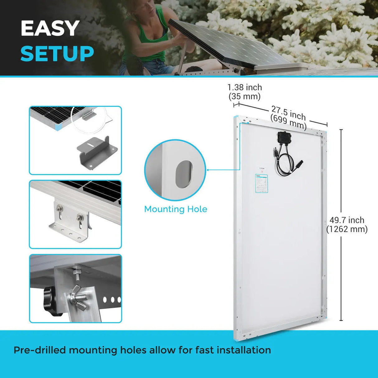 Open Box 175 Watt Monocrystalline Solar Panel
