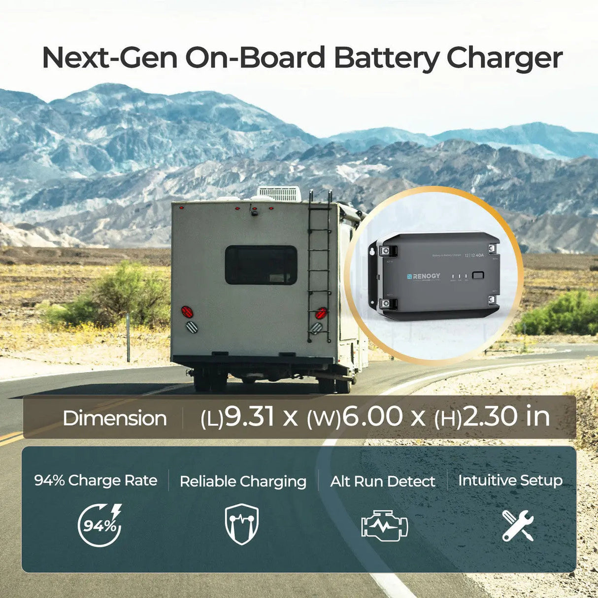 12V 20A/40A DC to DC Battery Charger