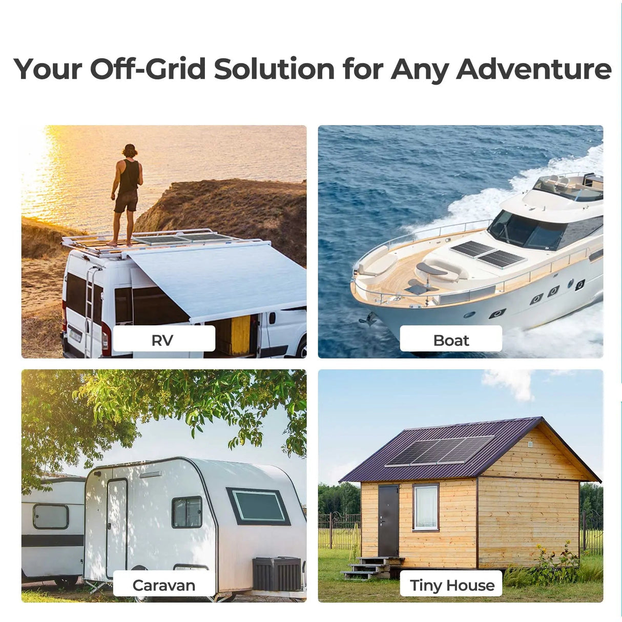 Starter RV Kit N-Type 200W 12V Solar Kit