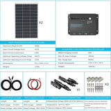 Starter RV Kit N-Type 200W 12V Solar Kit