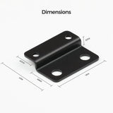 Renogy Mounting Brackets for 12V 100Ah Pro LiFePO4 Batteries (Set of 4)
