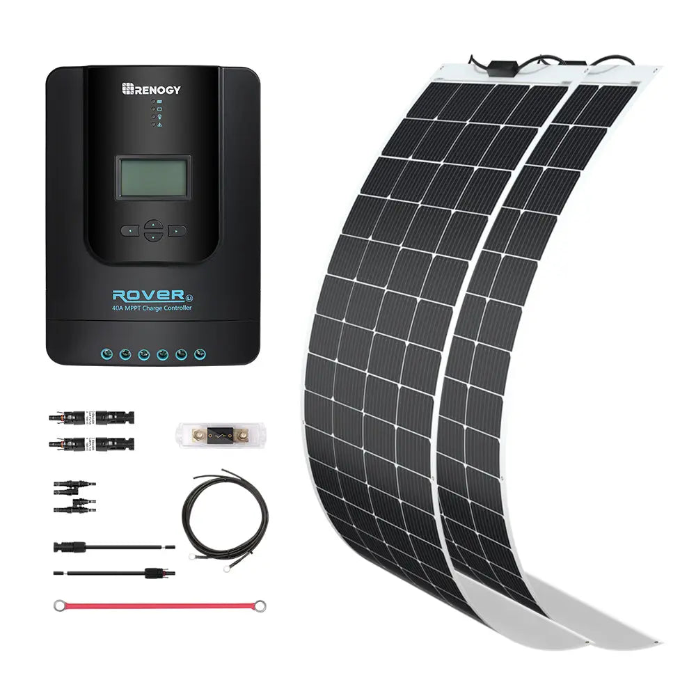Essential Off-Grid Solar Kit 400W 12V | Optional 2.4kWh LiFePO4 Battery