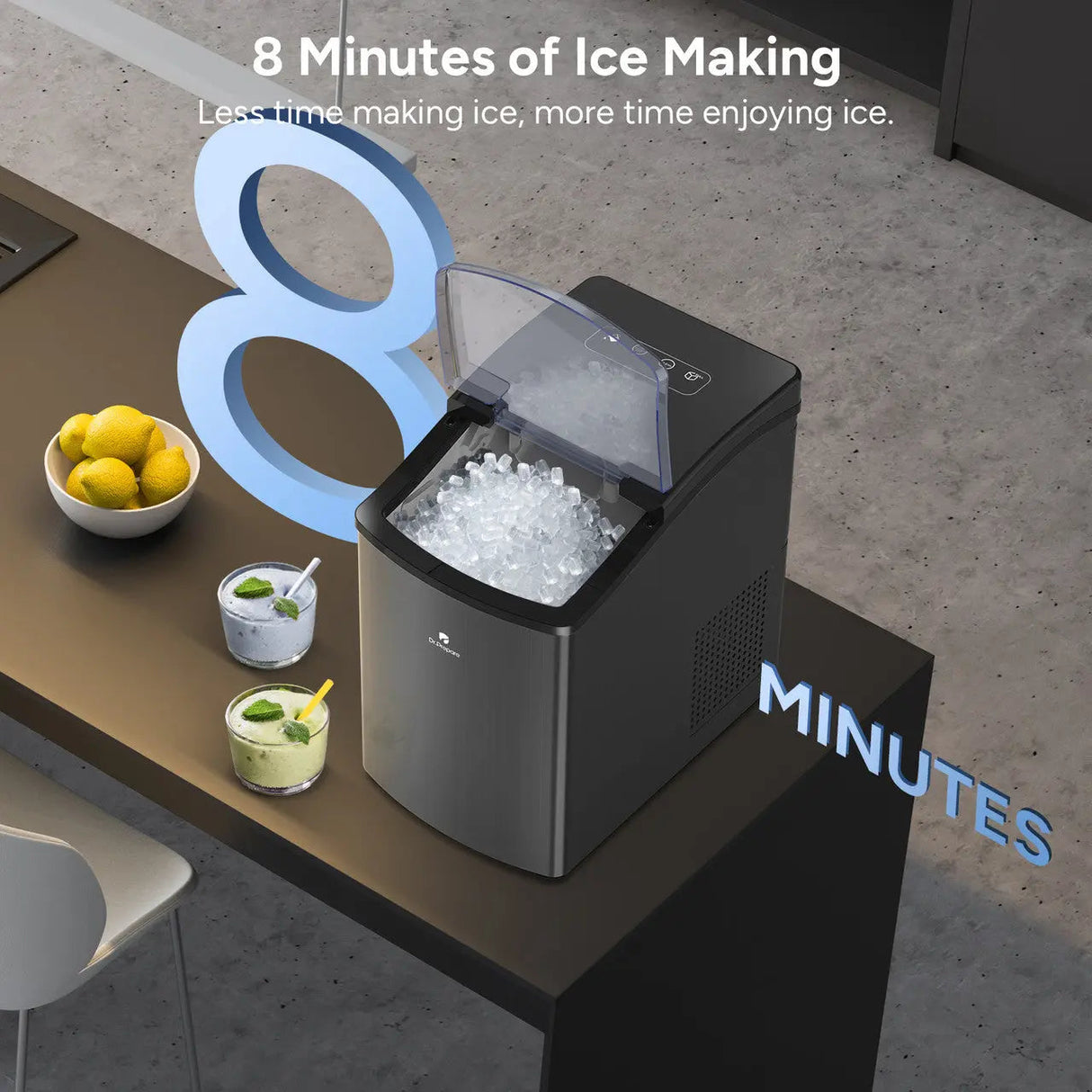 Dr.Prepare Countertop Nugget Ice Maker