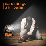 Dr.Prepare X25 Portable Camping Fan with LED Light