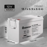 Refurbished Deep Cycle AGM Battery 12 Volt 100Ah