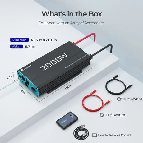 2000W 12V Pure Sine Wave Inverter