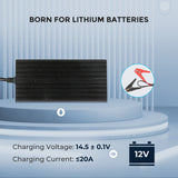 12V 20A/24V 10A AC-to-DC LFP Portable Battery Charger