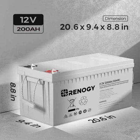 12V 100Ah/200Ah Deep Cycle AGM Battery