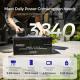 12V 300Ah LiFePO4 Battery w/ Low-Temperature Protection
