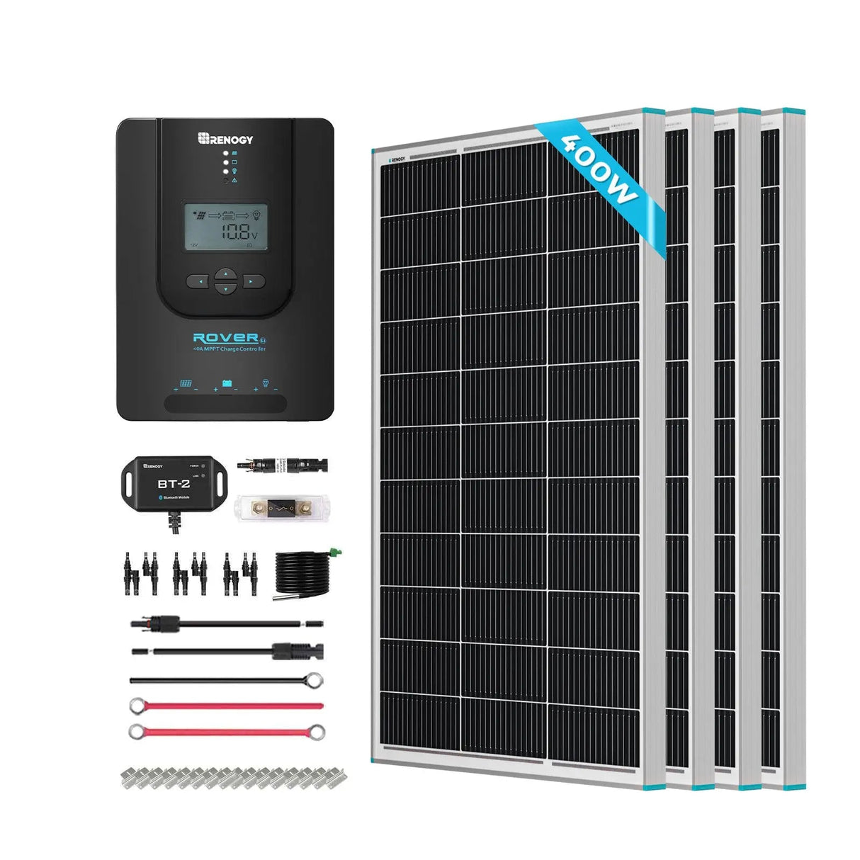 Premium RV Solar Kit 400W 12V | Optional Smart Monitoring