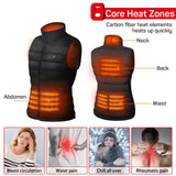 Dr.Prepare Unisex Heated Vest - 6 Heating Zones & Plus Size