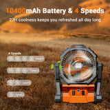 Dr.Prepare X35 Portable Camping Fan with LED Light
