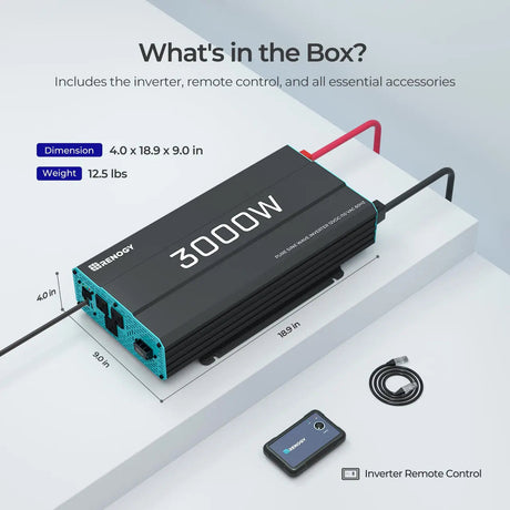 700W/1000W/2000W/3000W 12V Pure Sine Wave Inverter