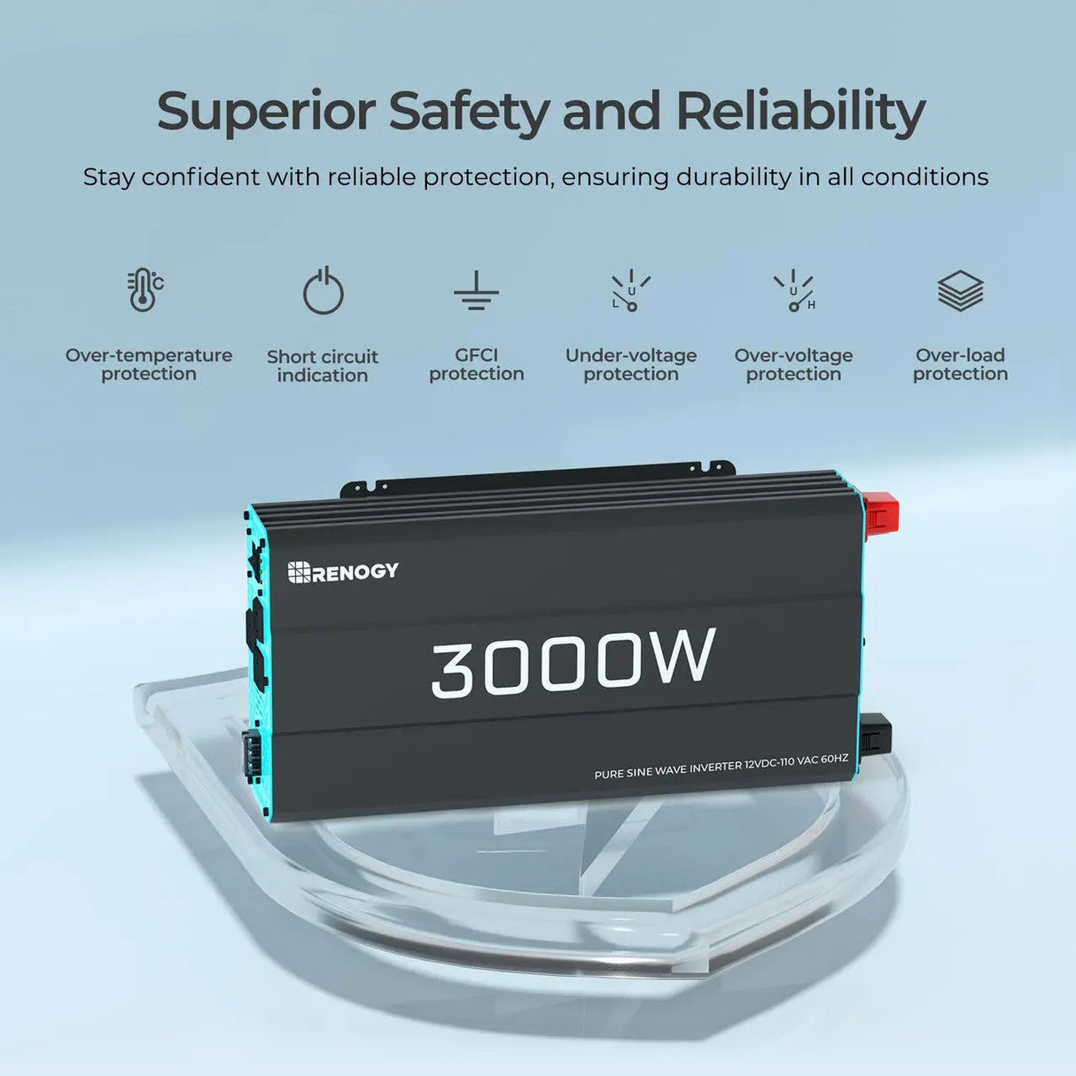 700W/1000W/2000W/3000W 12V Pure Sine Wave Inverter