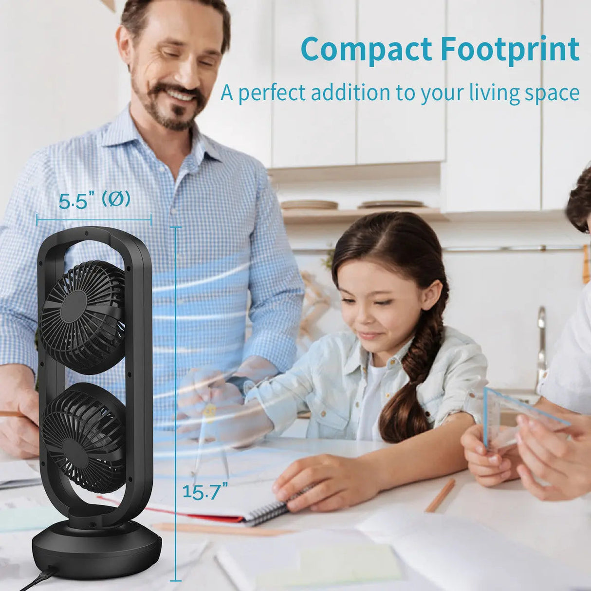 Dr.Prepare 15" Portable USB Desk Fan