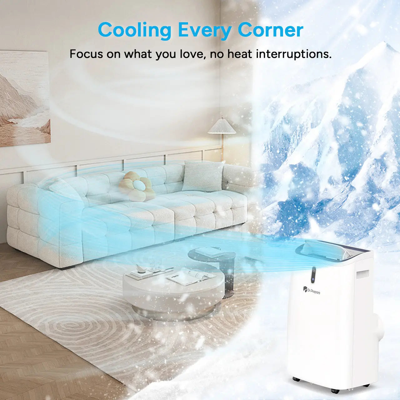Dr.Prepare 14000 BTU Smart WiFi Portable Air Conditioner