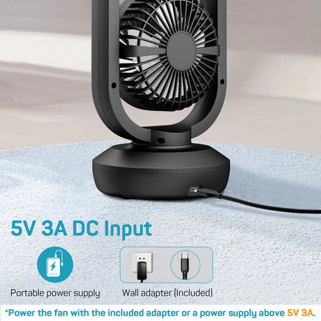 Dr.Prepare 15" Portable USB Desk Fan