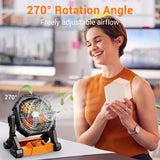 Dr.Prepare X35 Portable Camping Fan with LED Light