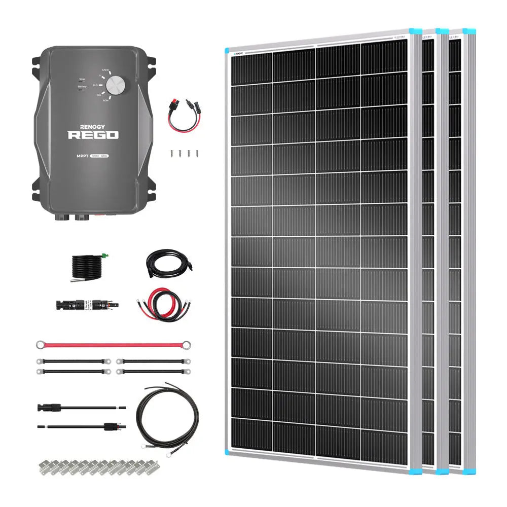 Essential Off-Grid Solar Kit 600W 12V | Optional 3.6kWh LiFePO4 Battery