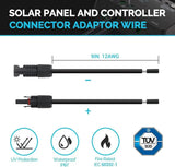100 Watt 12 Volt Solar Bundle Kit 30A Controller