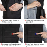 Dr.Prepare Unisex Heated Vest - 6 Heating Zones & Plus Size