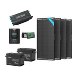 Off-Grid Core Solar Kit 7.68kWh | Optional ShadowFlux 400W/800W Panel Renogy US