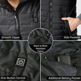 Dr.Prepare Unisex Heated Vest - 6 Heating Zones & Plus Size