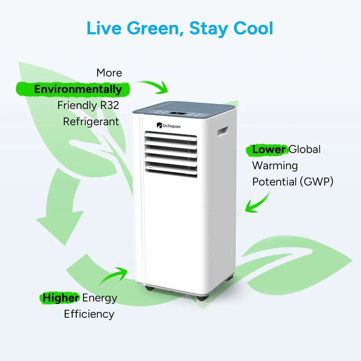 Dr.Prepare 10000 BTU Smart WiFi Portable Air Conditioner