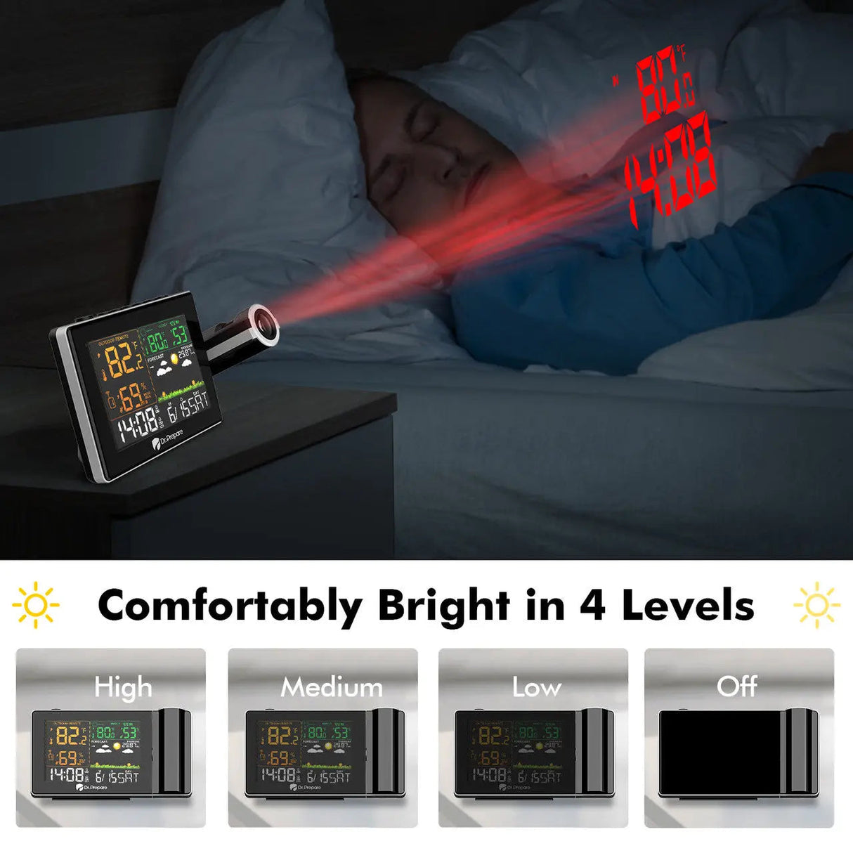 Dr. Prepare Projection Alarm Clock 005