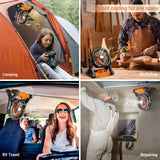Dr.Prepare X25 Portable Camping Fan with LED Light