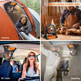 Dr.Prepare X35 Portable Camping Fan with LED Light