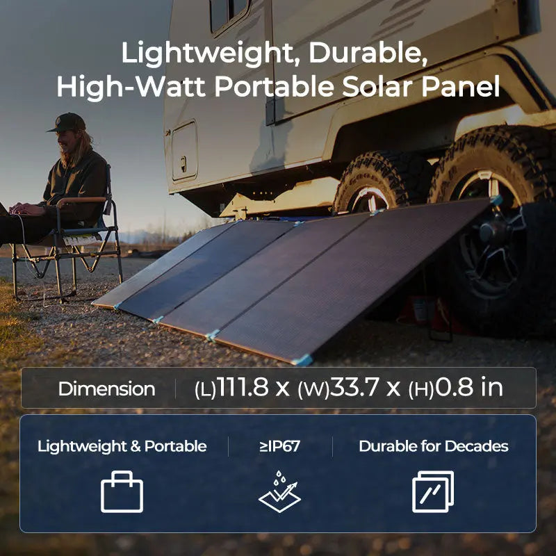 400W Lightweight Portable Solar Panel Suitcase