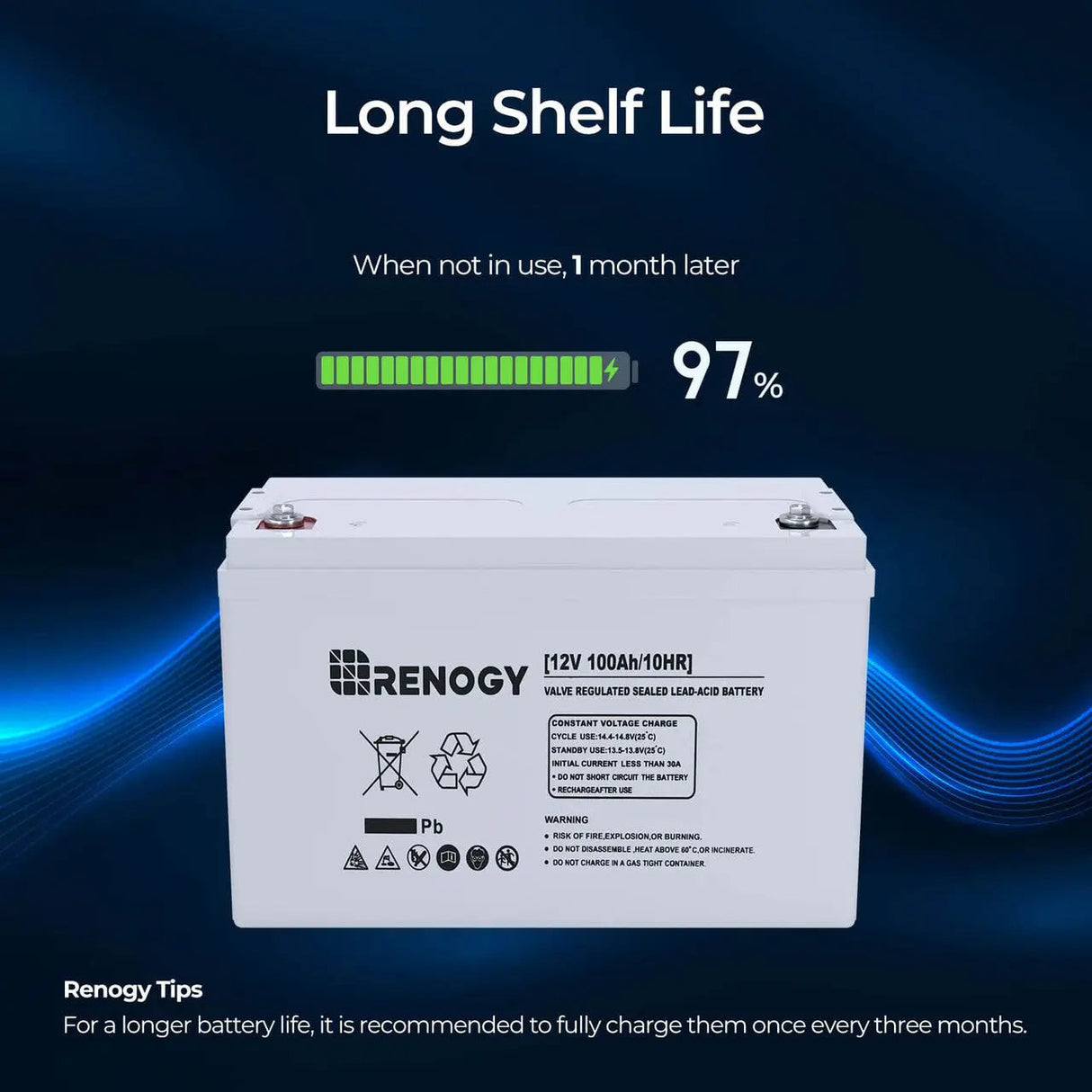 Deep Cycle AGM Battery 12 Volt 100Ah