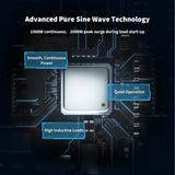 1000W 12V Pure Sine Wave Inverter with Power Saving Mode (New Edition)