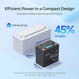 Mini Size 12.8V 100Ah Lithium Iron Phosphate Battery