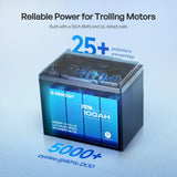 Core - 12V 100Ah Trolling Motor Lithium Iron Phosphate Battery with Bluetooth Renogy