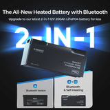 12V 100Ah/200Ah Smart LiFePO4 Battery w/ Bluetooth & Self-Heating | Pro Series