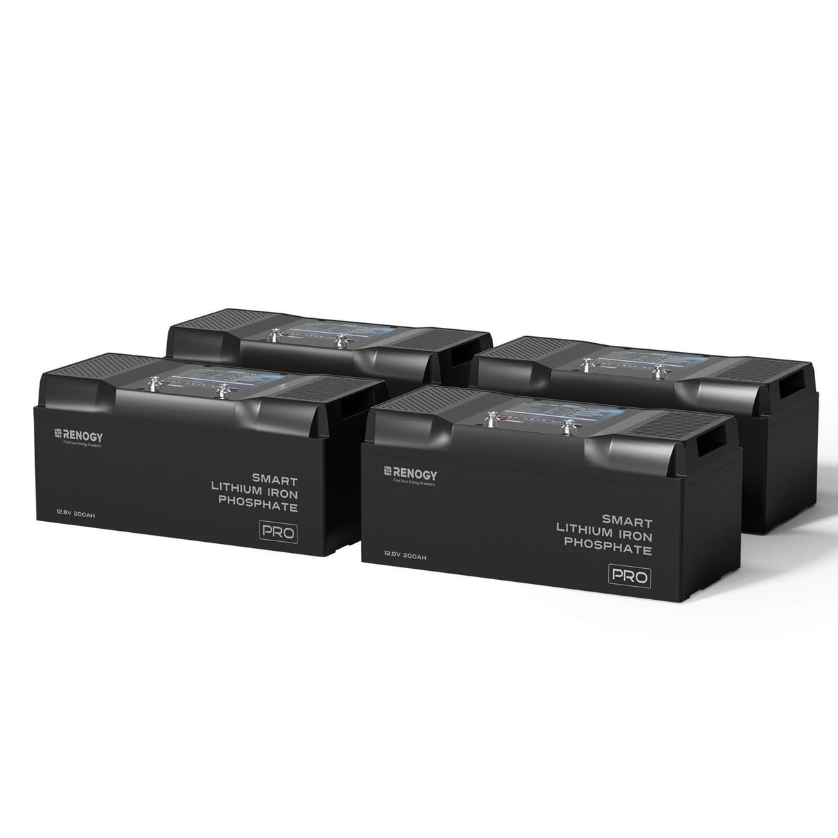12V 200Ah Lithium Iron Phosphate Battery w/ Bluetooth
